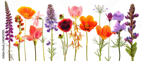 Beautiful flowers PNG transparent background