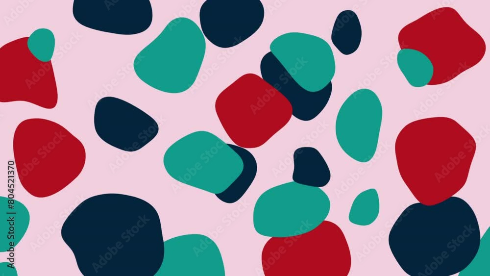 Abstract colorful background with moving shapes Abstract colorful background with moving shapes