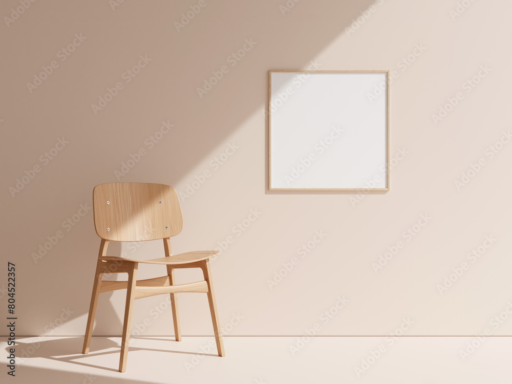 Thin frame mockup for art and quotes hanging on the wall. Thin frame mockup for art and quotes hanging on the wall.