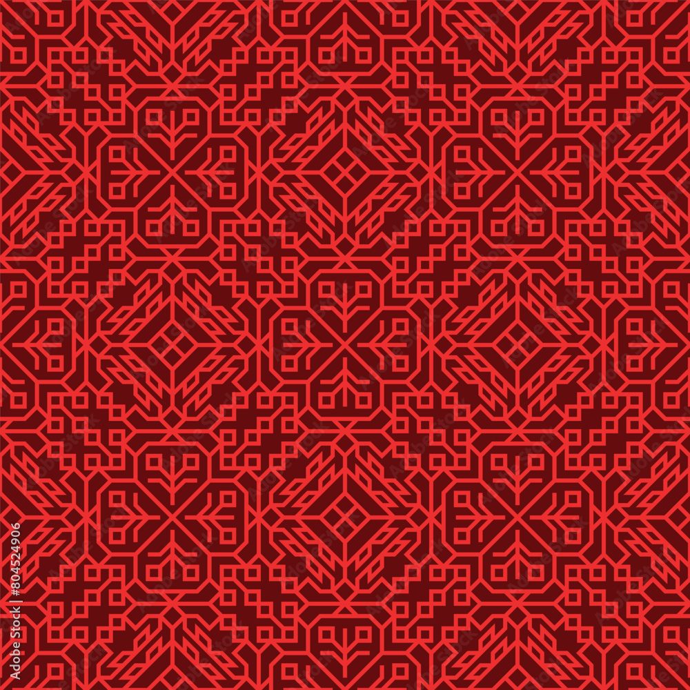 Vector geometric ornament in ethnic style. Abstract seamless pattern with EPS 10.Simple modern background texture. Repeat geo design
