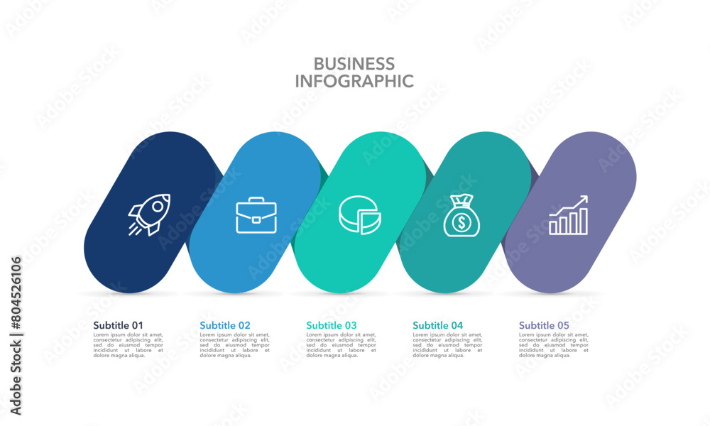 5 process infographic spring design template. Business growth presentation. Vector illustration. 5 process infographic spring design template. Business growth presentation. Vector illustration.