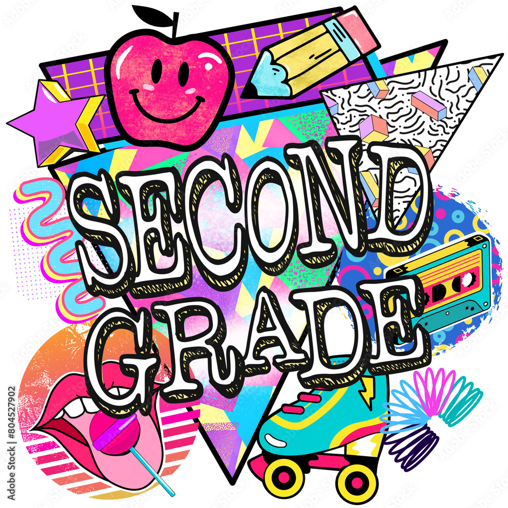 2nd Grade 90s Theme Clipart 2nd Grade 90s Theme Clipart