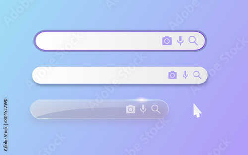 Search bar icon. Flat design style. Vector illustration