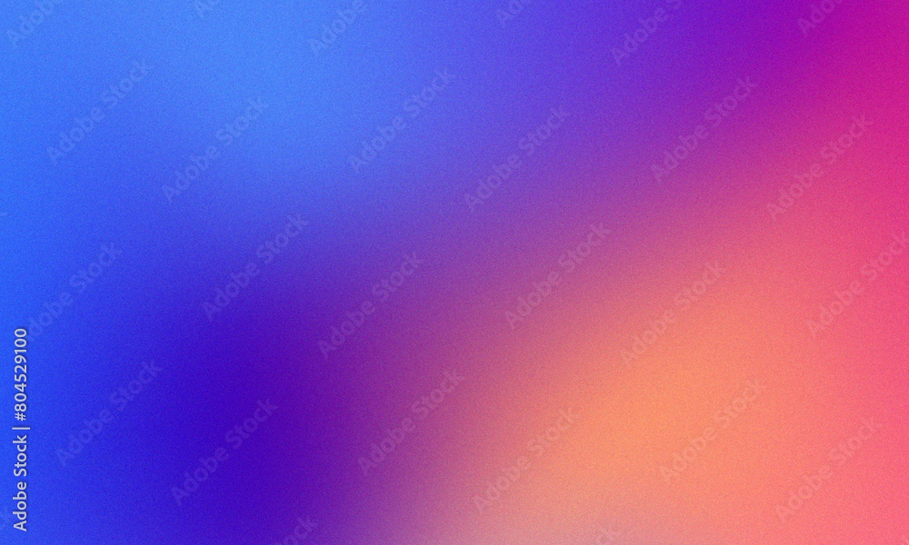 Abstract grainy color background. Blurry gradient blend highlights. Bright colored glow. Diffuse glare. Noise texture. For web covers, header, ad banners, posters, brochures, flyers. Raster image