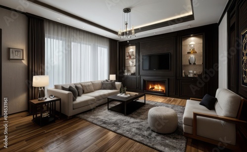 luxury dark interior