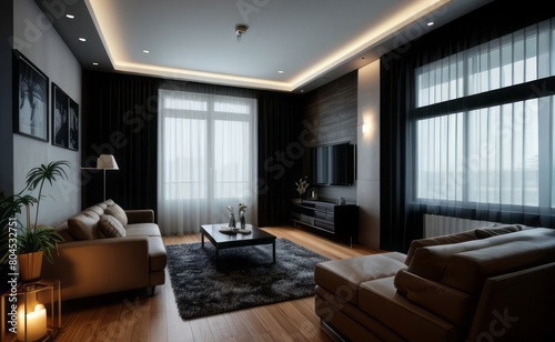 luxury dark interior © Rezhwan