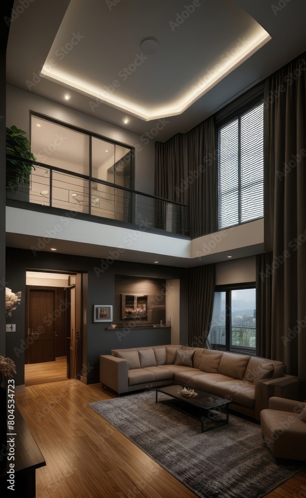 Fototapeta premium luxury dark interior