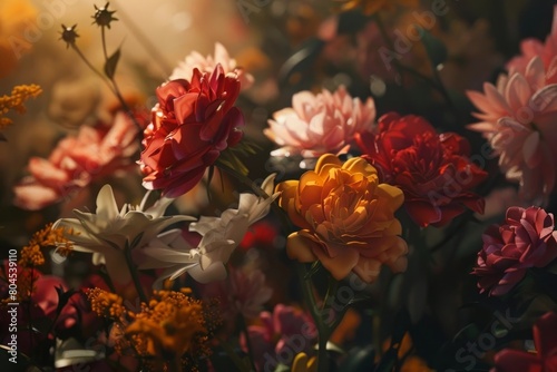Captivating Autumn Floral Bouquet A Cinematic Masterpiece