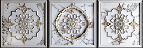 Lavish antique baroque, barocco ornate marble ceiling frame non linear reformation design. elaborate ceiling with intricate accents depicting classic elegance and architectural beauty