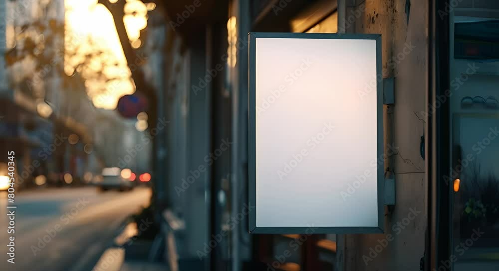 Design Concept: Outdoor Store Sign Mockup on Wall. Concept Retail Design, Outdoor Signage, Mockup Presentation, Wall Display, Branding Concept