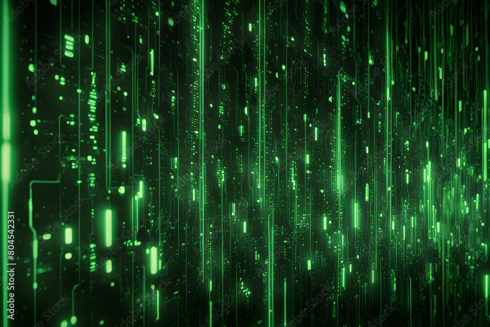 A green screen with a lot of green lines and squares A green screen with a lot of green lines and squares