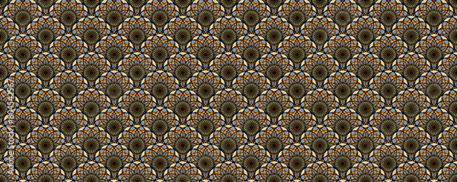 Vector seamless pattern with bright ethnic pattern. For printing, packaging, textiles