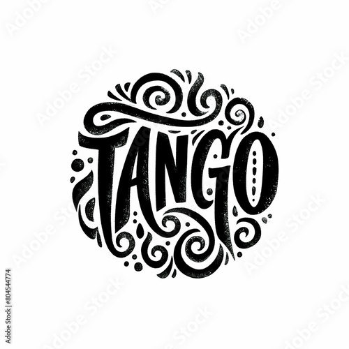Logo Tango is a dance that originated in Argentina. It is a passionate and sensual dance photo