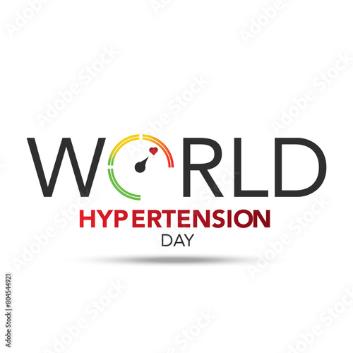Vector illustration on the theme of World Hypertension day observed on every year. Hypertension show High blood pressure . Banner poster, flyer and background design.