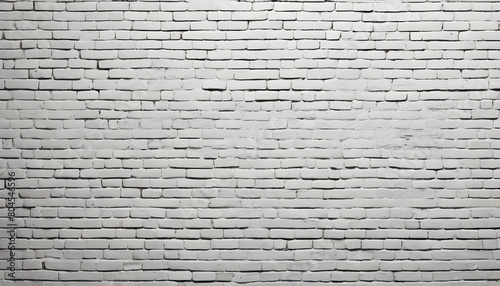 abstract white painted old brick wall panoramic