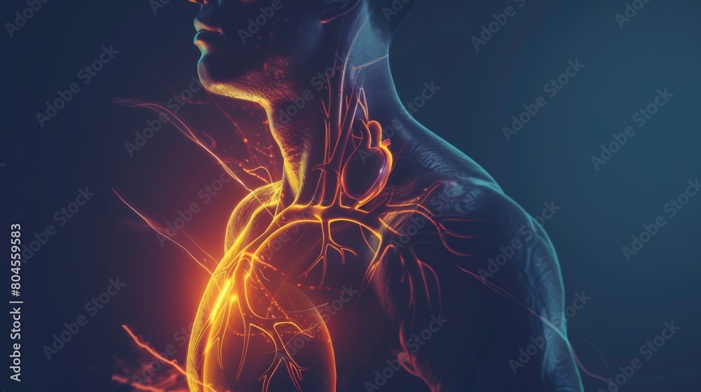 Man chest pain, Human heart disease, coronary artery disease, Leaky