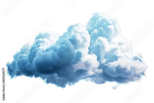 A cloud seemingly suspended in mid-air. Suitable for weather-related designs photo