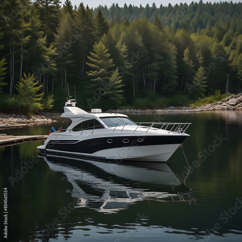 Docked Cabin Cruiser