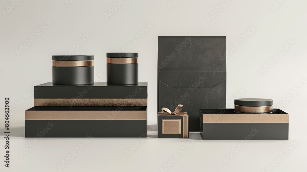 Sophisticated Black and Bronze Packaging Design Sophisticated Black and Bronze Packaging Design