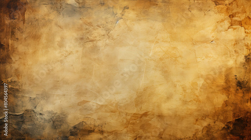 Vintage Grunge Colored Old Paper Light Yellow Background