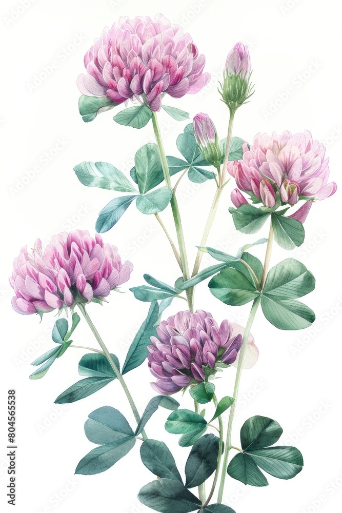 A beautiful painting of pink flowers. Ideal for home decor