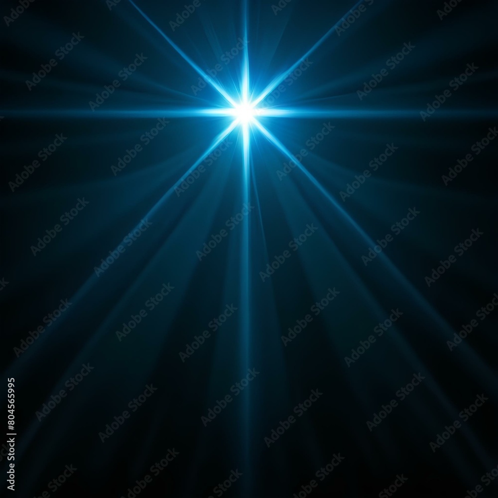 Abstract blue light rays on black background Abstract blue light rays on black background