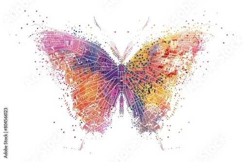 A vibrant butterfly with unique wing patterns. Perfect for nature-themed designs