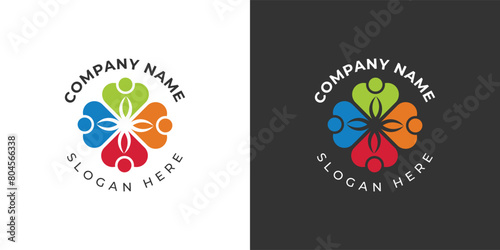 A Heartfelt Emblem of Family Unity Premium Vector Logo