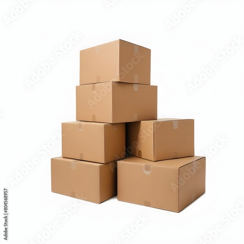 A stack of cardboard boxes, likely containing various items for shipping © Studio Art