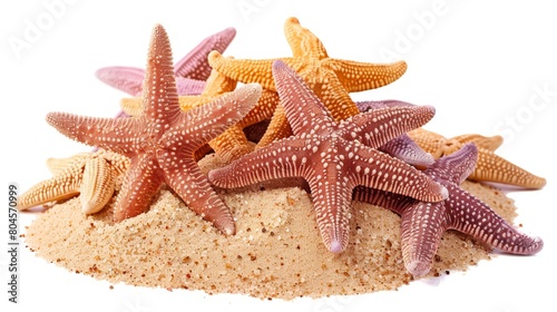 Starfish Resting on a Pile of Sand Generative AI