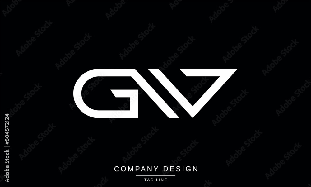 GW, WG Abstract Letters Logo Monogram design Font Icon GW, WG Abstract Letters Logo Monogram design Font Icon