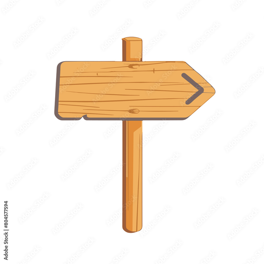 Blank wooden signpost, cartoon style, directional guide with copy space
Blank wooden signpost, cartoon style, directional guide with copy space