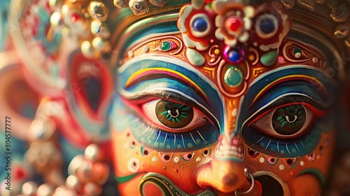 traditional thai mask photo
