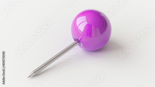Red pins. Isolated pin pushpin thumbtack small plastic shadow. push pin paper clip thumbtack note office. Red pin collection on white, clipping path included. Pins Standing Out from the Crowd. 3D icon