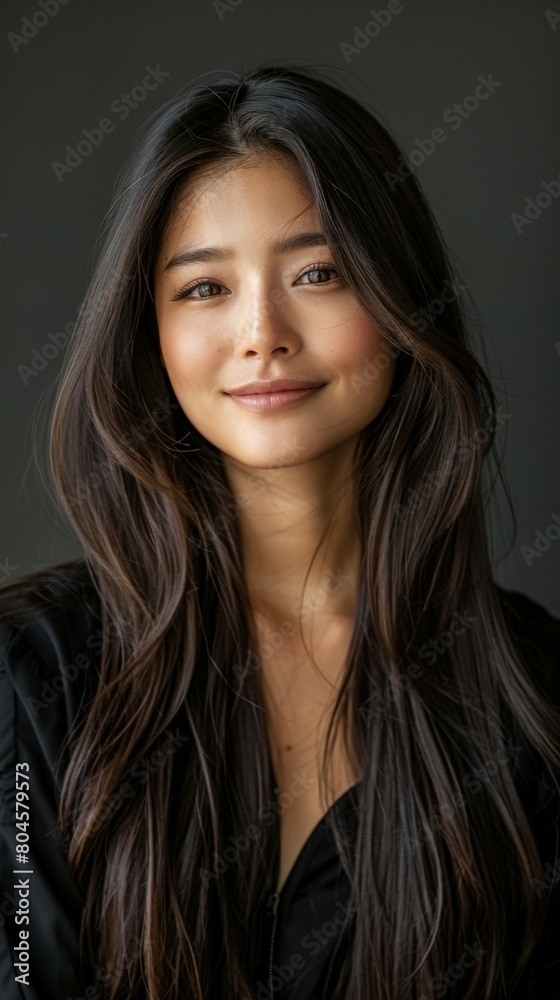 Woman With Long Hair and Black Shirt Woman With Long Hair and Black Shirt