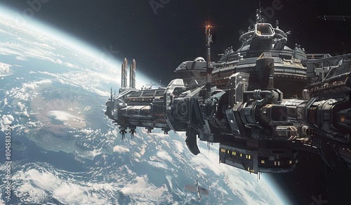 Wallpaper Mural Space station established in earths core Torontodigital.ca