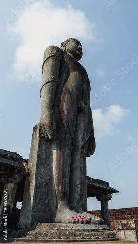 The statue of Gommateshwara is located in Karkala in the Indian state of Karnataka photo