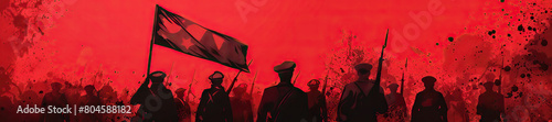 Revolutionary Ideology (Red): Represents the set of beliefs and principles that underpin a revolutionary movement photo