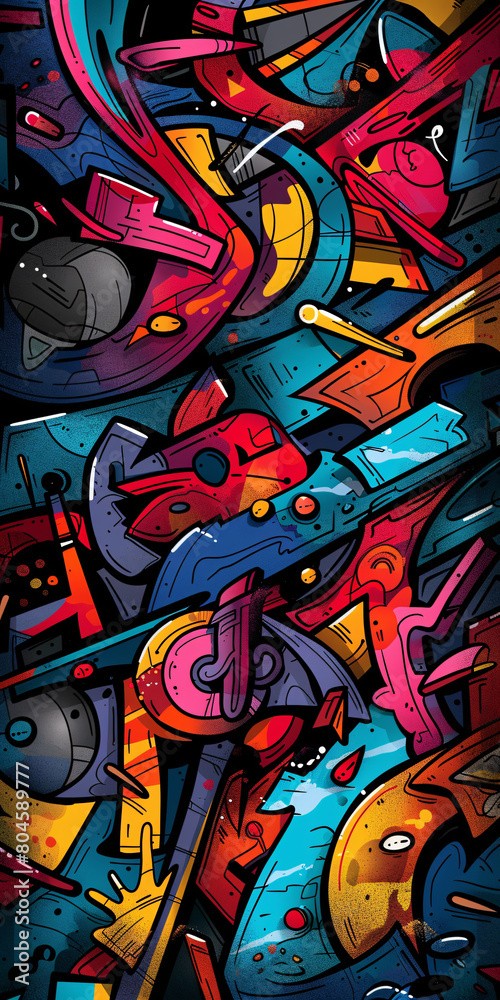 Obraz premium graffiti on wall