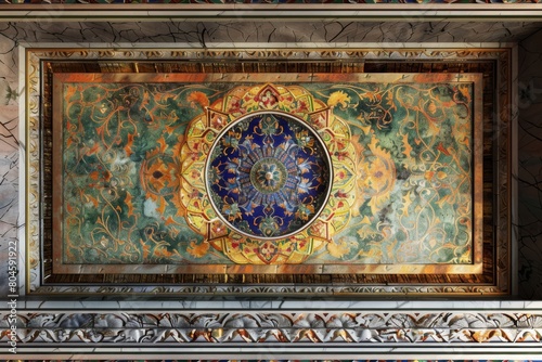Lavish antique baroque  barocco ornate marble ceiling non linear reformation design. elaborate ceiling with intricate accents depicting classic elegance and architectural beauty