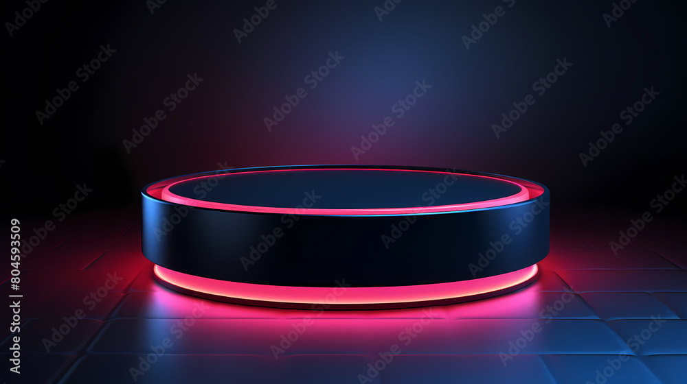 3D rendering of circular podium, product display 3D rendering of circular podium, product display