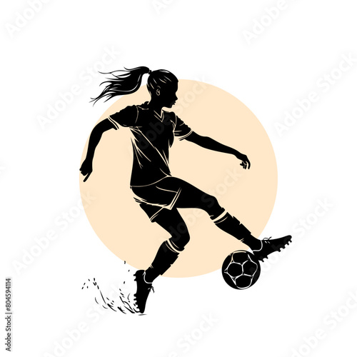 Spirited Women's Football Logo