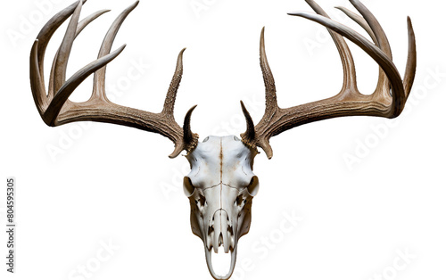 Noble Whitetail Trophy Isolated On Transparent Background PNG.