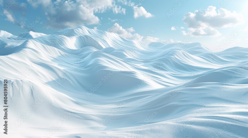 A very large snow covered mountain range with a blue sky, AI A very large snow covered mountain range with a blue sky, AI