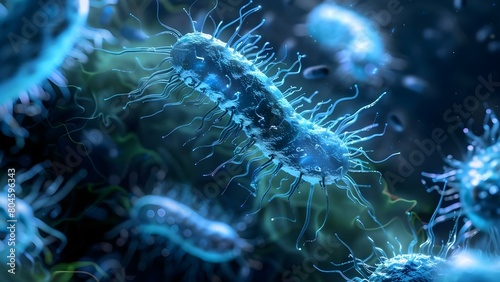 Escherichia coli: A Gram-Negative Bacterium Found in the Gut. Concept Microbiology, Bacterial Pathogens, Gram-Negative Bacteria, Gut Microbiome, Escherichia coli photo