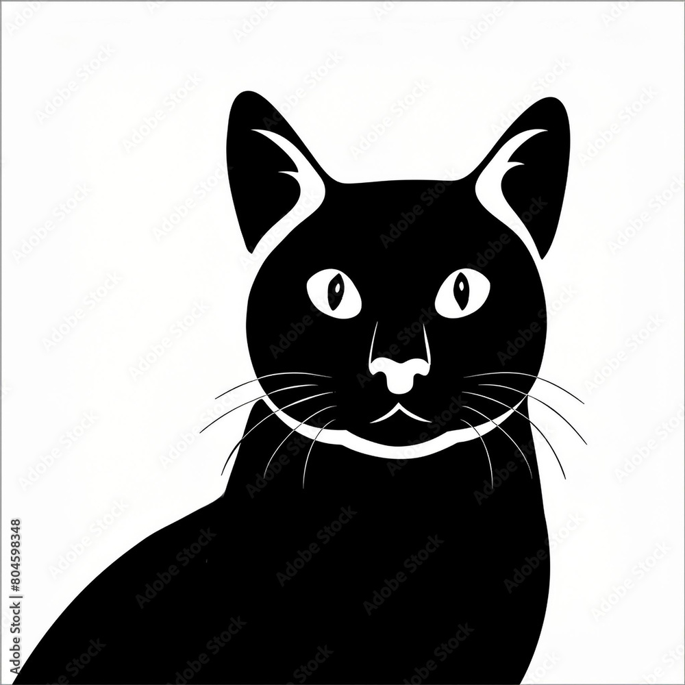 Obraz premium cat silhouette