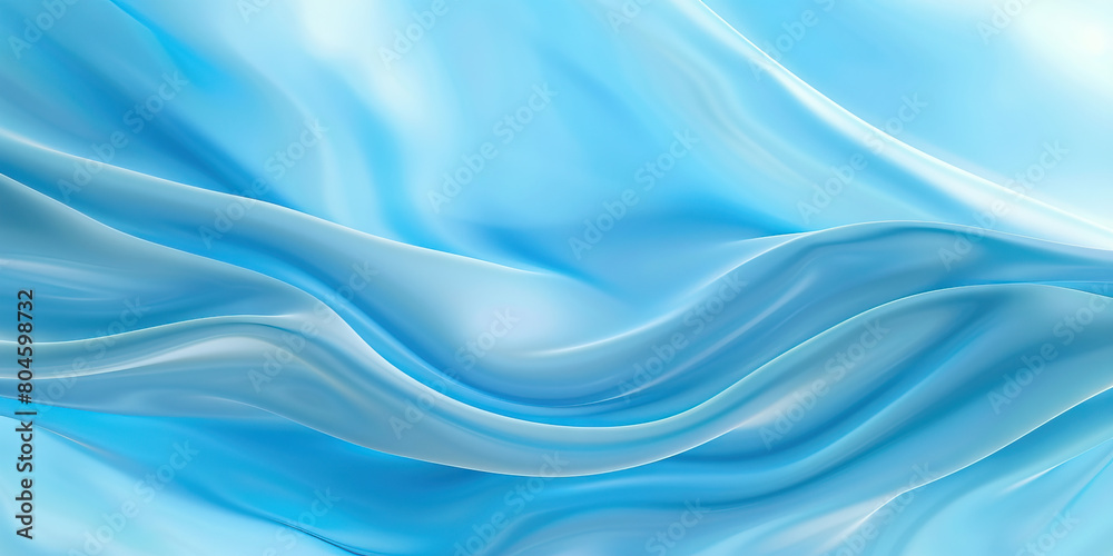 Fototapeta premium Compassion (Light Blue): A gentle curve resembling a hug, representing empathy and understanding