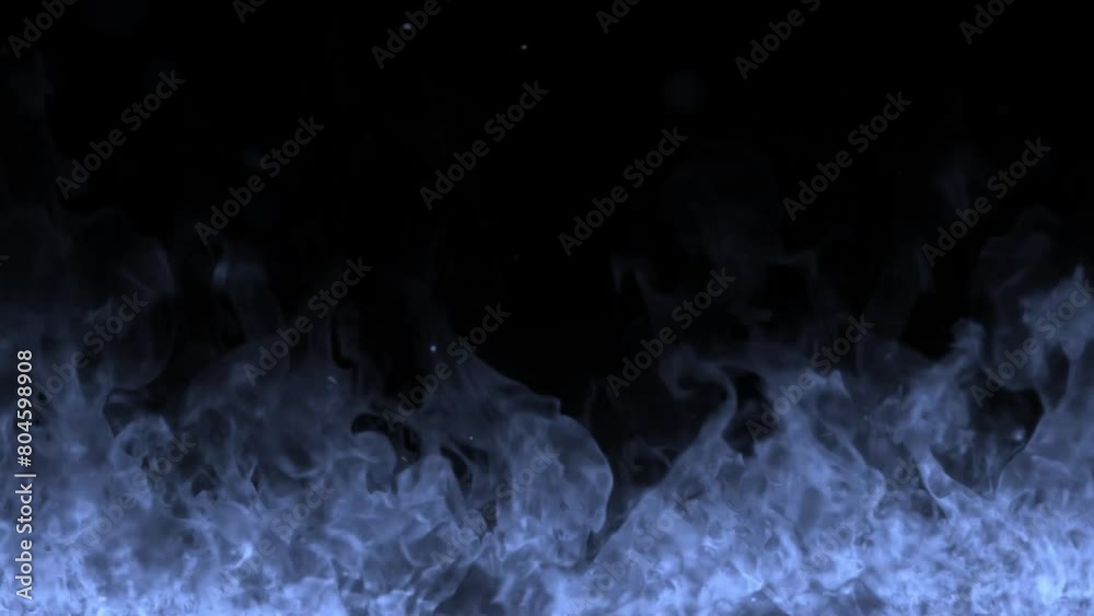 abstract background of burning blue flames abstract background of burning blue flames