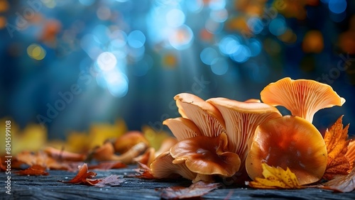 Foraged Mushrooms from the Autumn Forest. Concept Autumn Harvest, Wild Mushrooms, Nature Photography, Foraging Adventure