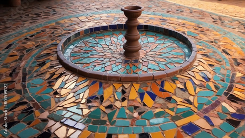 mosaic in the guell photo